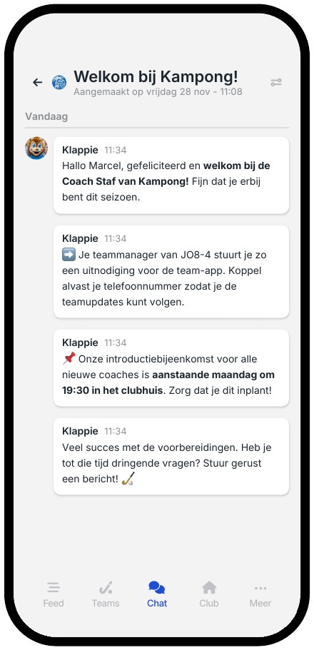 Sms en app-bericht uit een LISA-journey